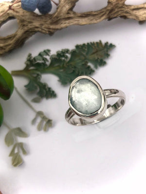 Aquamarine Ring - handcrafted Ring in Sterling Silver by The Jewelry Shop, made in Arizona