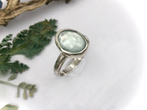 Aquamarine Ring - handcrafted Ring in Sterling Silver by The Jewelry Shop, made in Arizona