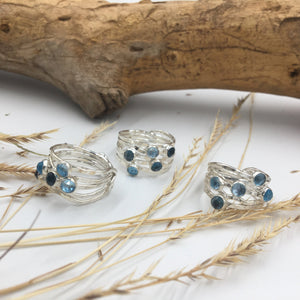 Dew Drop Ring - handcrafted Ring in Sterling Silver by The Jewelry Shop, made in Arizona