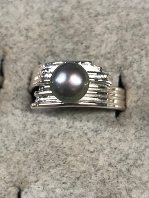 Pearl Solitaire Ring