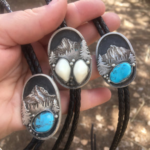 ‘Mountain Boulders’ Custom Bolo Tie