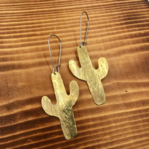 Saguaro Earrings - handcrafted Earrings in Sterling Silver by The Jewelry Shop, made in Arizona