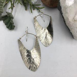 Silver Shields - handcrafted Earrings in Sterling Silver by The Jewelry Shop, made in Arizona