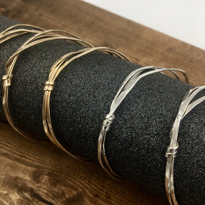Wrapped Bracelets - handcrafted Bracelet in Sterling Silver by The Jewelry Shop, made in Arizona