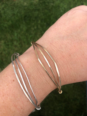 Wrapped Bracelets - handcrafted Bracelet in Sterling Silver by The Jewelry Shop, made in Arizona